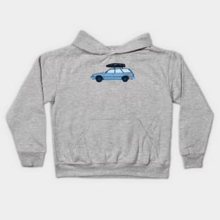 Baby Blue Subaru Kids Hoodie